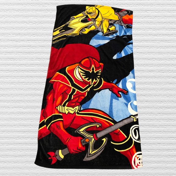 Power Rangers Mystic Force Beach Towel Disney Store Exclusive 30" X 60" 2006 - Picture 1 of 5